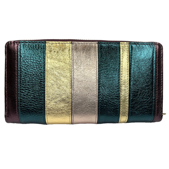 Radley London Clifton Hall Phone Wristlet / Wallet $148, Metallic Amethyst/Gold - Picture 2 of 8